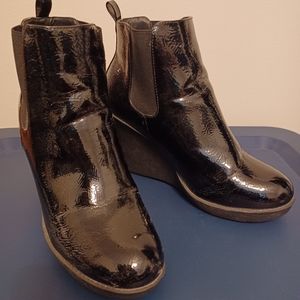 Womens Patent Leather Rain Boot